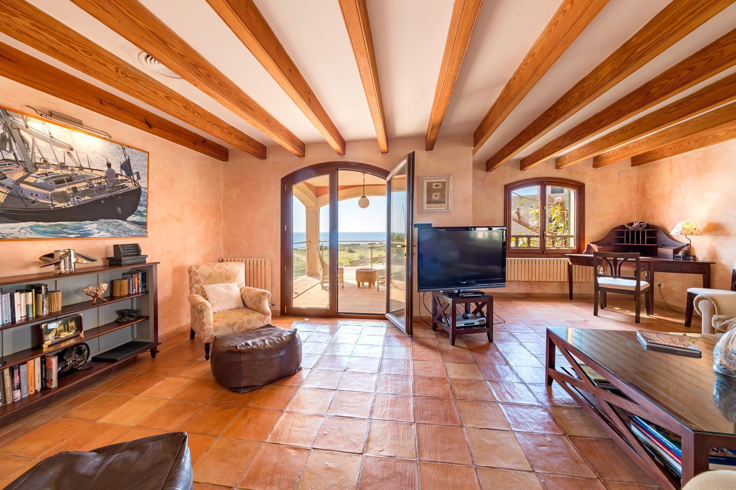 Mallorca Finca Haus Mit Pool Direkt Am Meer Es Trenc, Bootstour Moeglich Sa Rapita Exterior photo